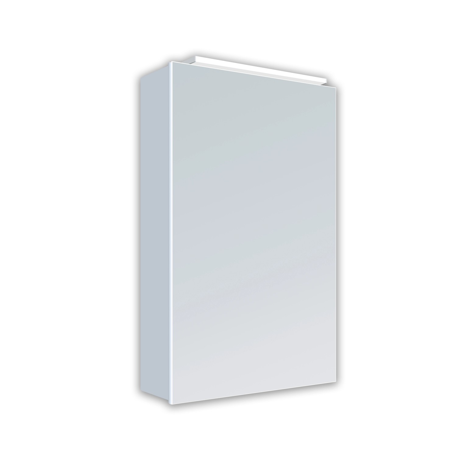 DSK Spiegelschrank Aluminio Vegas Alufarben 40 cm kaufen bei OBI