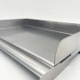 Grillfürst Edelstahl Plancha Grillplatte, BBQ Grillfläche für Gas- und Holzkohlegrill.