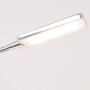 Chromfarbene LED Bettleuchte mit flexiblem Schwanenhals, warmweißes Licht, 2er Set.