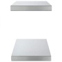 vidaXL Wandregale 2 Stk 50x23,5x3 cm Silbern Edelstahl 30286_6