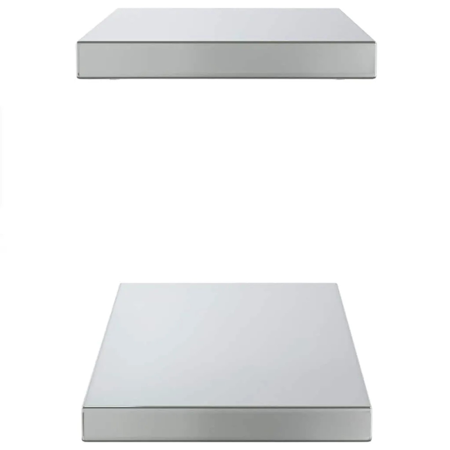 vidaXL Wandregale 2 Stk 50x23,5x3 cm Silbern Edelstahl 30286_6