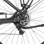 Detailaufnahme Hinterrad, Bremse und Kettenschaltung des Fischer E-Bike Viator 5.0i.