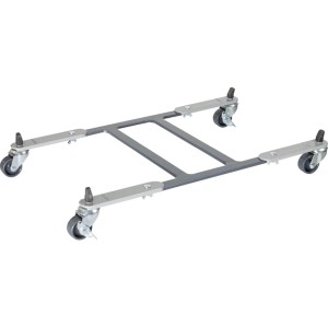 Wagner Pflanzenroller GH 0820, ausziehbar, silberfarben, mit 4 Rollen. Für Pflanzkübel bis 100 kg.