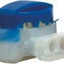 Einhell Verbindungsklemme für Freelexo Mähroboter, 4er Set, blau-weiß.