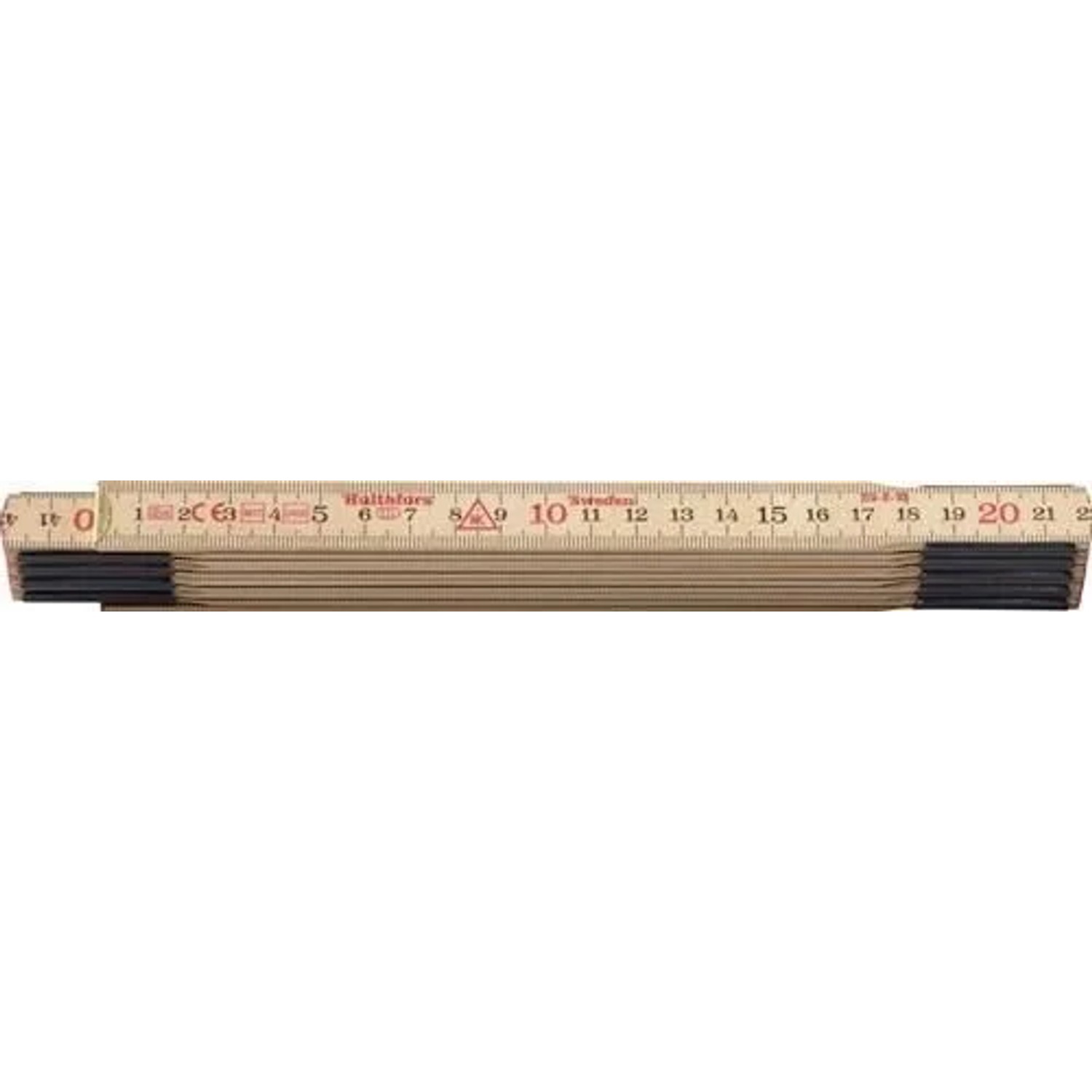 HULTAFORS Gliedermaßstab 59 2 10 L 2M B 15Mm Mm Cm EG III Glasb Natur 100004