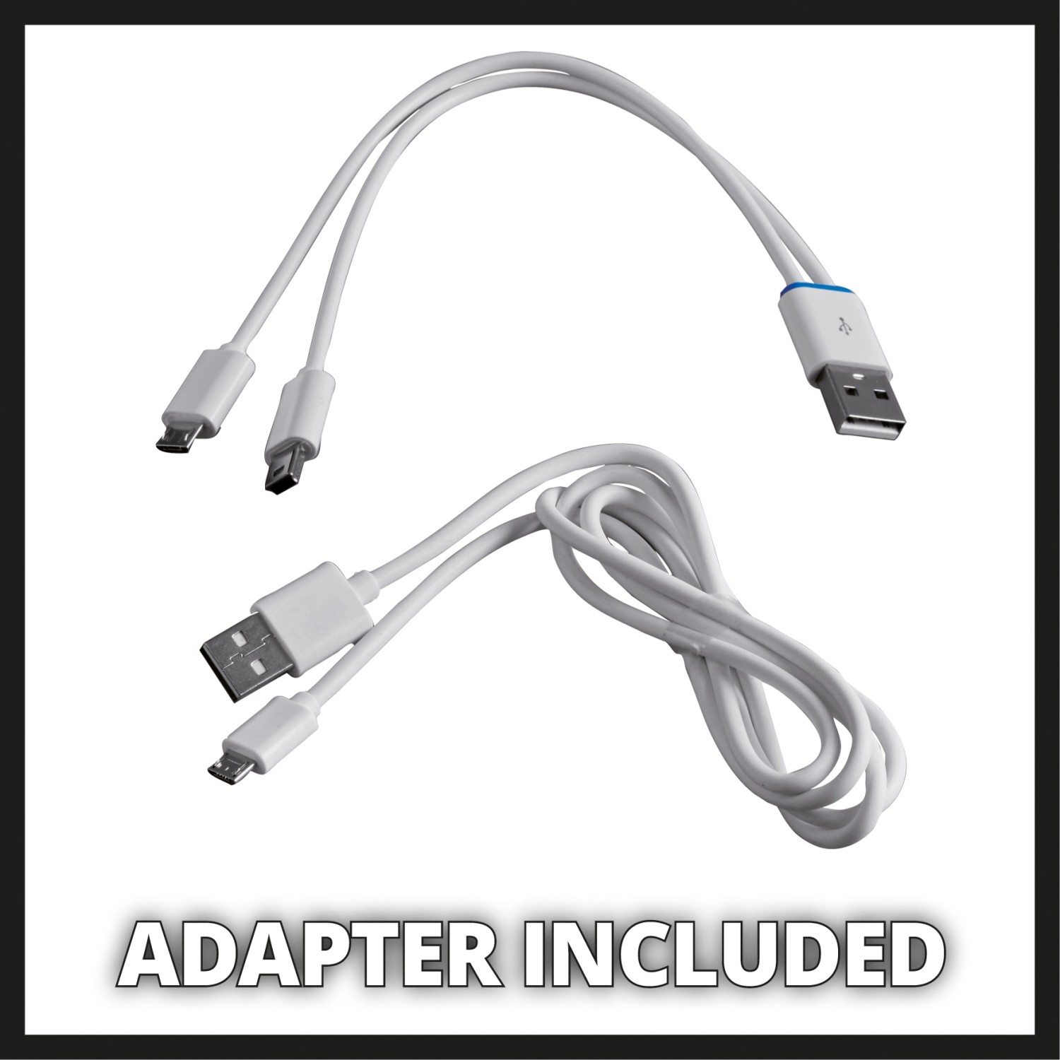 Einhell Power Bank Adapterkabel: USB auf Micro/Mini USB für Starthilfe & Ladegeräte.