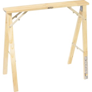 Faltbarer Klappbock aus Fichte, 79x74 cm, ideal für Werkstatt und Baustelle.