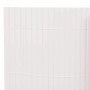 Weißer vidaXL Gartenzaun, doppelseitig, 90x300 cm, aus PVC.
