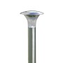 Moderne Lindby LED Solarleuchte Jolin aus Edelstahl, Alu. Spritzwassergeschützt, 66cm hoch.