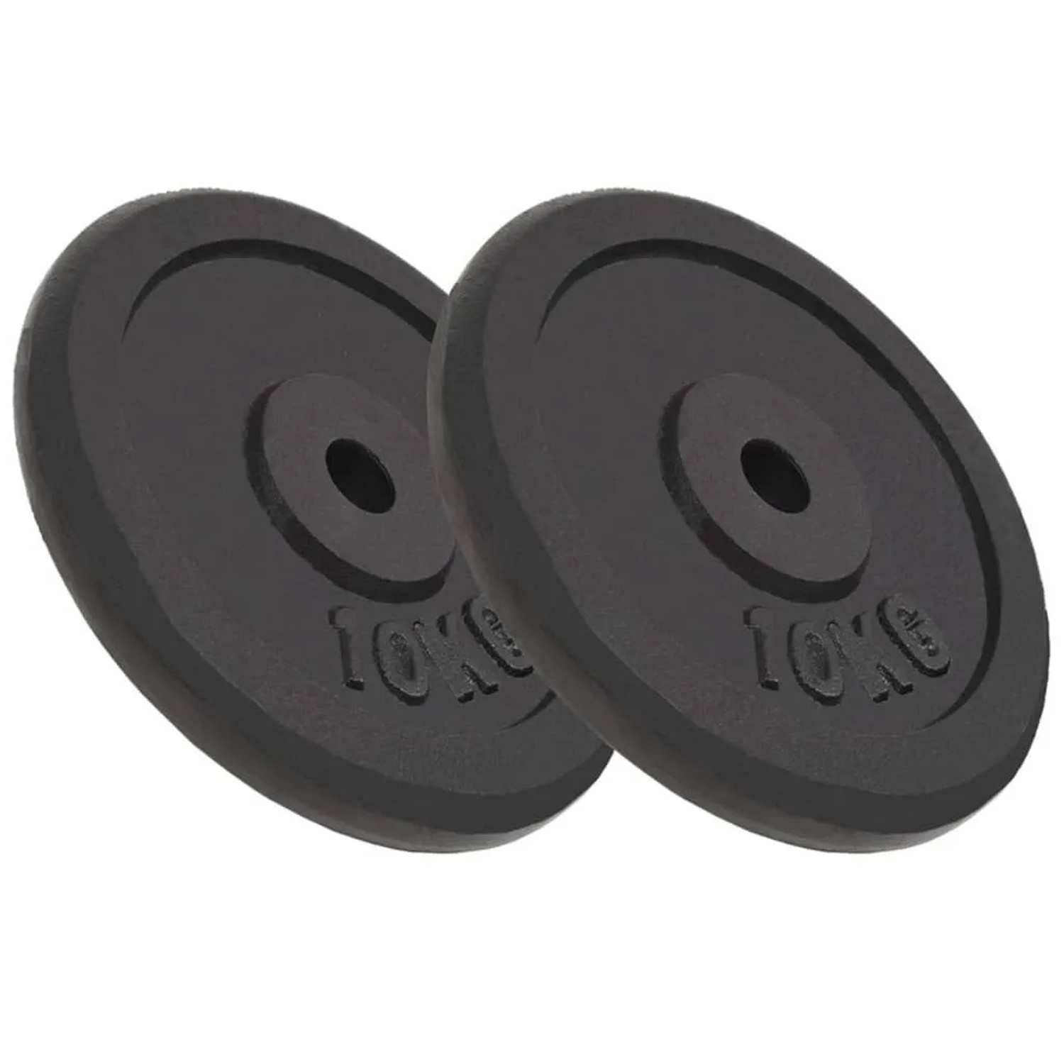 vidaXL Hantelscheiben 2 Stk 2x10 kg Gusseisen 91394