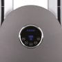 Detailaufnahme: Anthrazitfarbener Standventilator Bladeless TV 45-67 mit Touch-LED-Display.