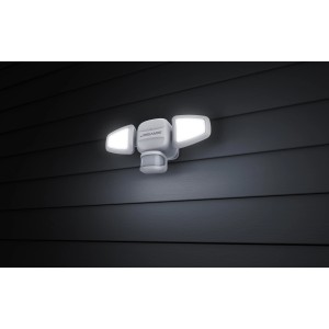 Mr Beams LED-Außenstrahler MB3200, batteriebetrieben, weiß, mit Bewegungsmelder.