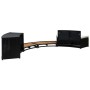 vidaXL Whirlpool-Umrandung Schwarz Poly Rattan & Massivholz Akazie 310092_6