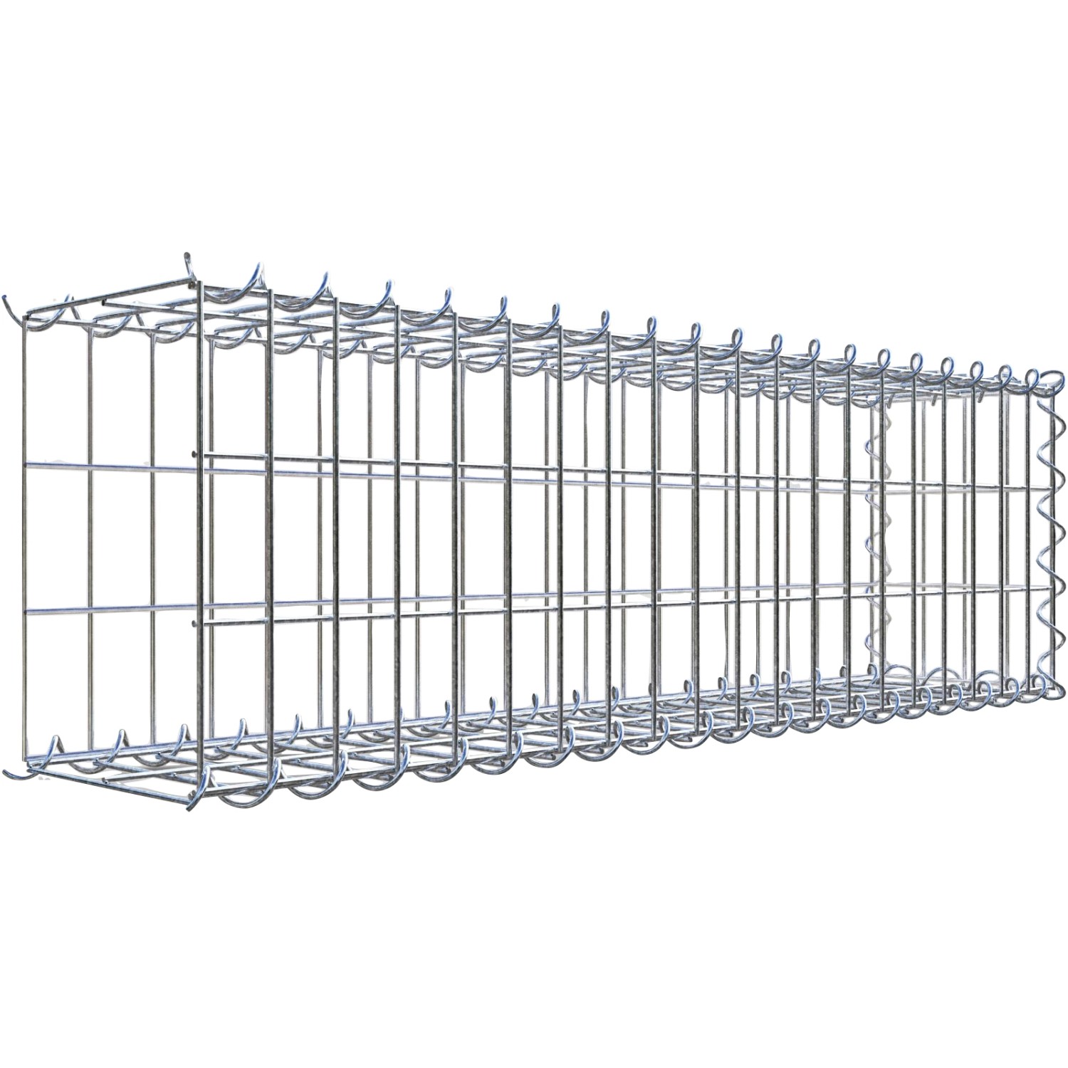 Gabiona Gabione-Anbaukorb Typ 2 30 x 100 x 20 cm Maschenw 5 x 10 cm