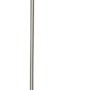 Schlichte LED-Stehlampe Philo in Eisen und Weiß, ideal als Leseleuchte im Innenbereich.