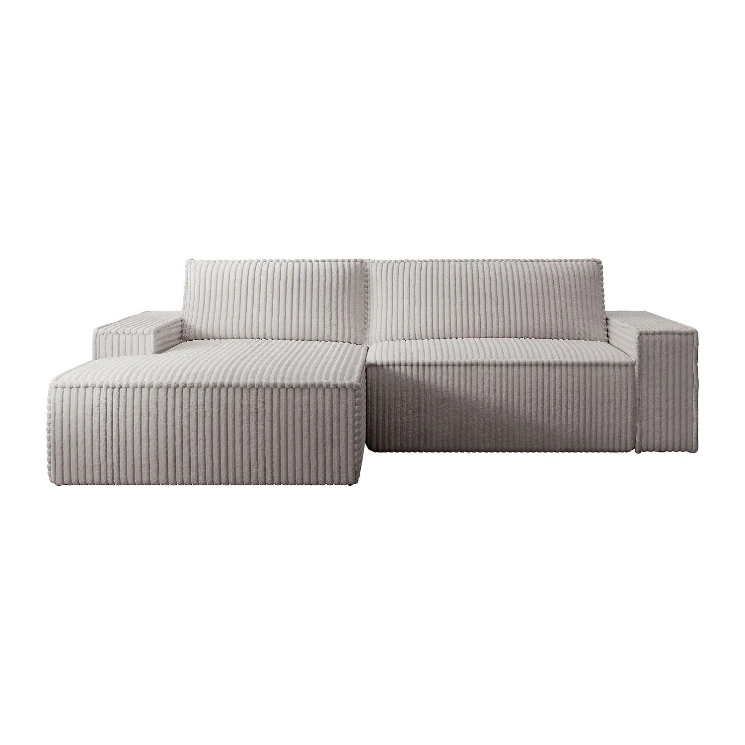 Vente-unique Schlafsofa Amelia Hellgrau 267 cm