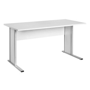 PROREGAL Eckschreibtisch Lion, lichtgrau, 75x155x205 cm, für Büro oder Homeoffice.