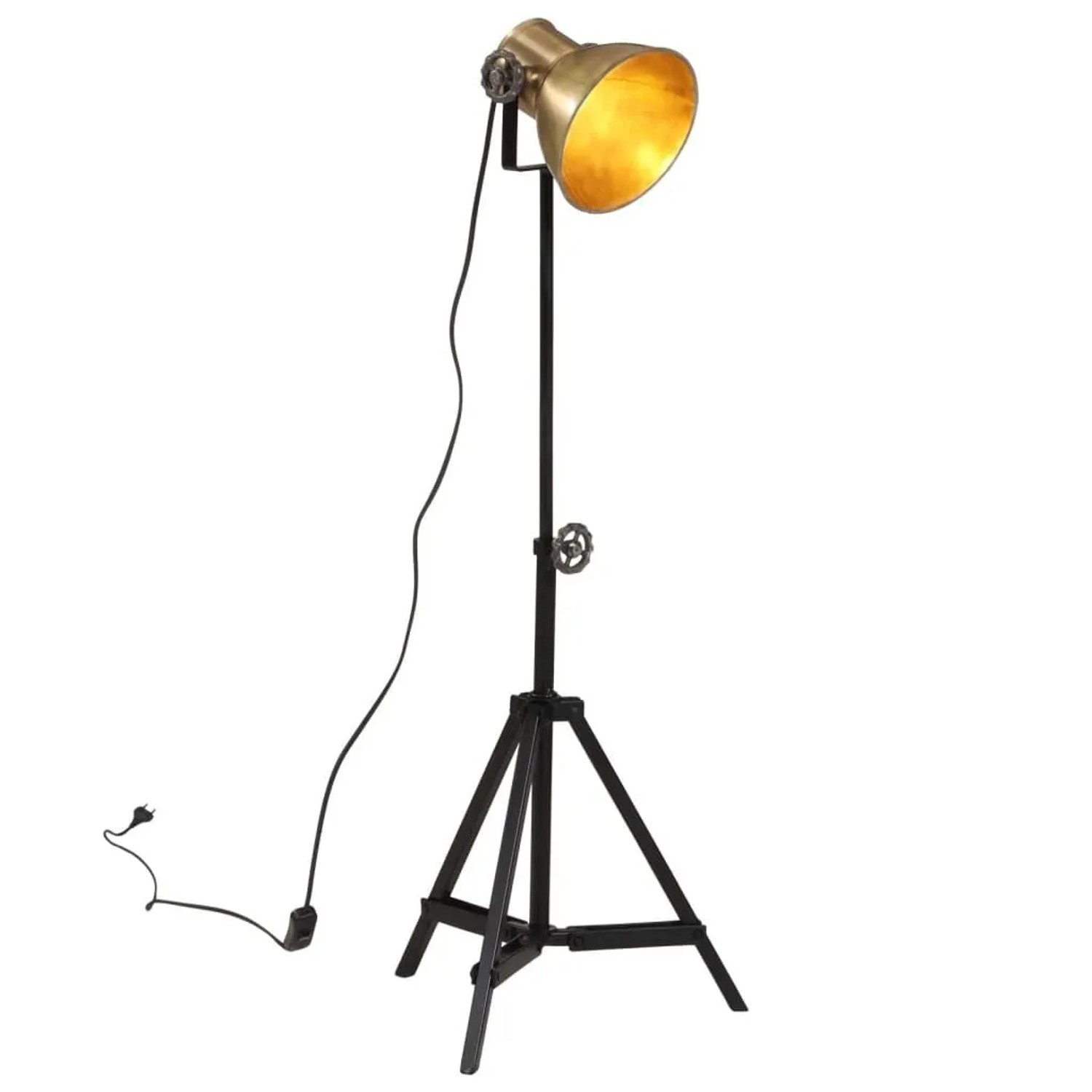 vidaXL Stehleuchte 25 W Vintage-Messing 35x35x65/95 cm E27 371870