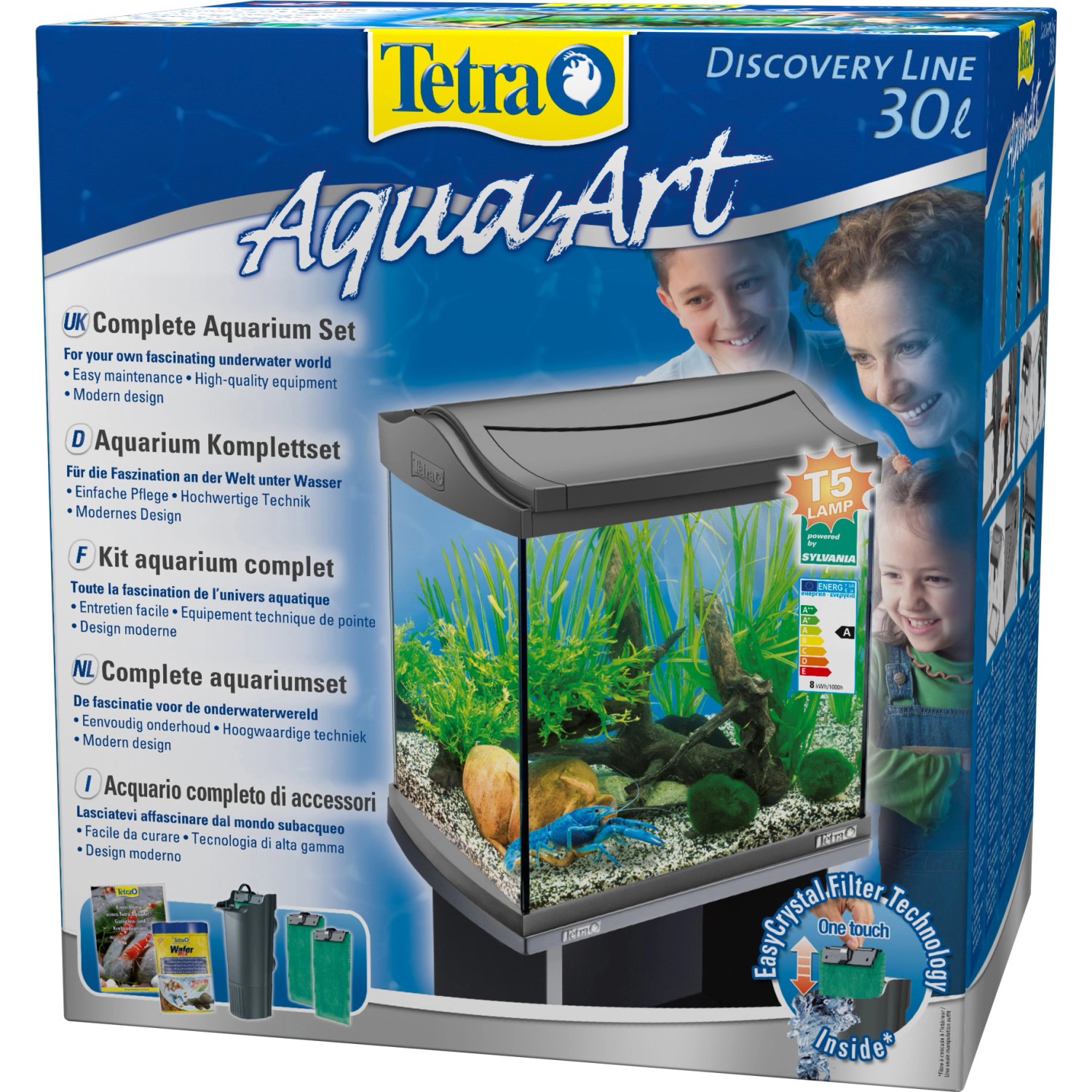 TETRA AQUAART DISCOVERY LINE LED ANTRACITE 30 LT