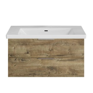 Steinkamp Waschtischunterschrank Living 2.0 Eiche mit Villeroy & Boch Subway 3.0 Waschtisch, 100 cm