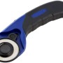LUX Kreisschneider Comfort 45 mm, blau-schwarz, zum Schneiden von Papier, Stoff und Tapeten.