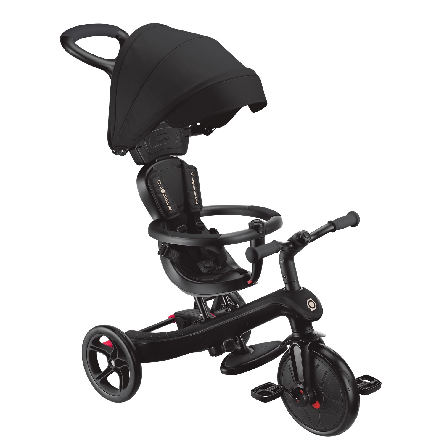 Globber Explorer Trike 4in1 Kinderwagen Dreirad und Laufrad 10/8,5 Zoll TPR günstig online kaufen