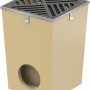 ACO Self Hofablauf mit Gussrost und verzinkter Zarge. Punktentwässerung für Hof und Garten.