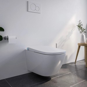 Bernstein Spülrandloses DUSCH-WC PRO+ 1104 Weiß Komplettanlage Eckig