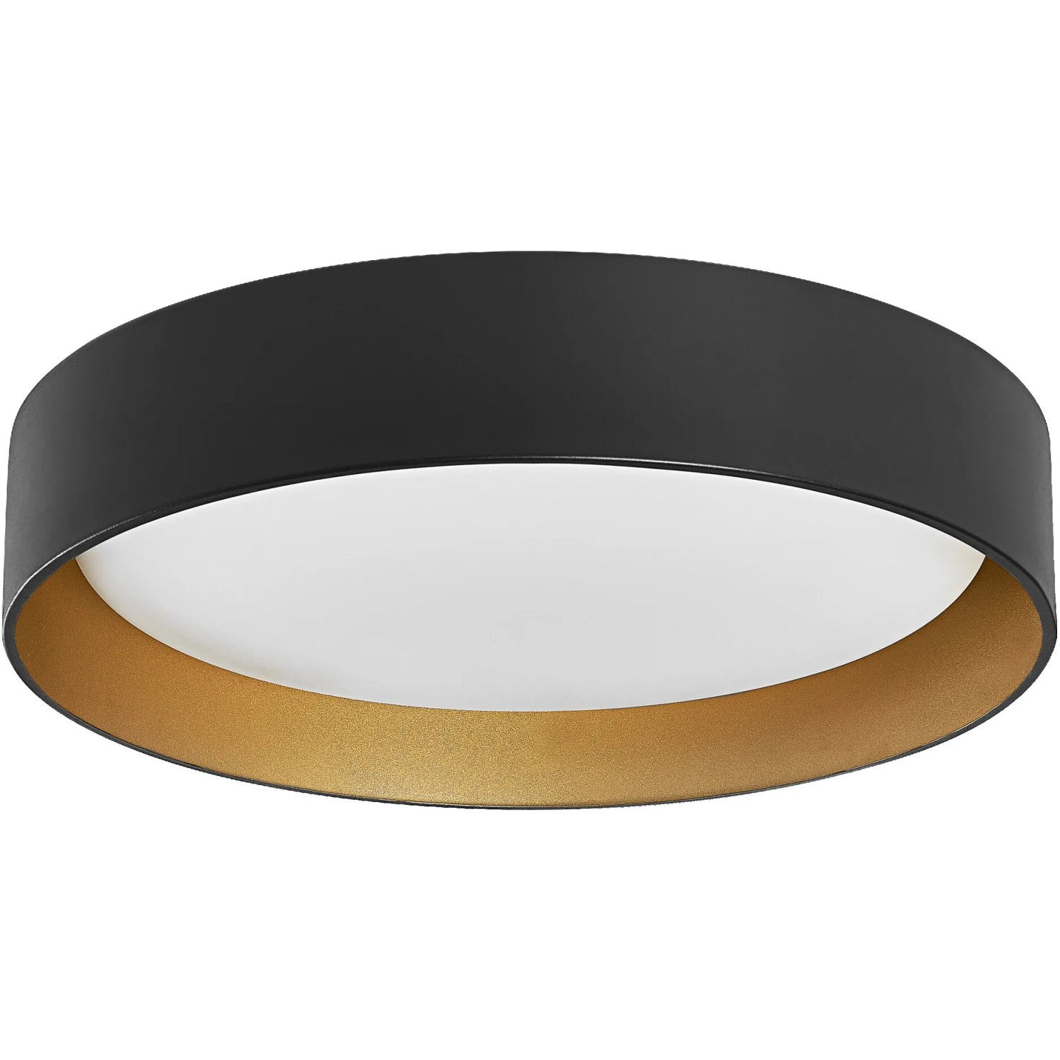 Ledvance Smart+ WiFi Deckenleuchte Orbis Kurt, schwarz-gold, Ø 45cm.