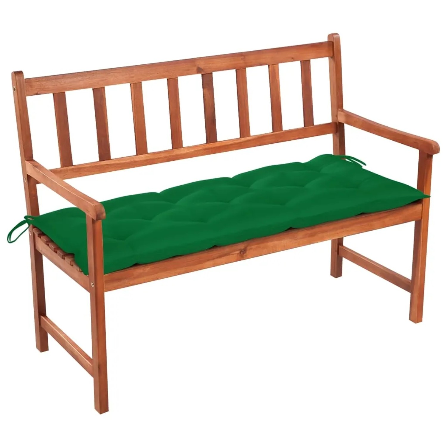 vidaXL Gartenbank mit Auflage 120 cm Massivholz Akazie 3063788