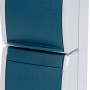 Busch-Jaeger Ocean 2-fach Aufputz-Steckdose, grau-blaugrün, IP44 für Feuchträume.