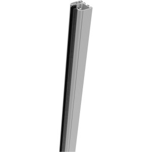 GroJa Klemmschiene rechts, 93,5 cm, EV1 (ähnlich RAL 9006) für Zaunbau & Sichtschutz.