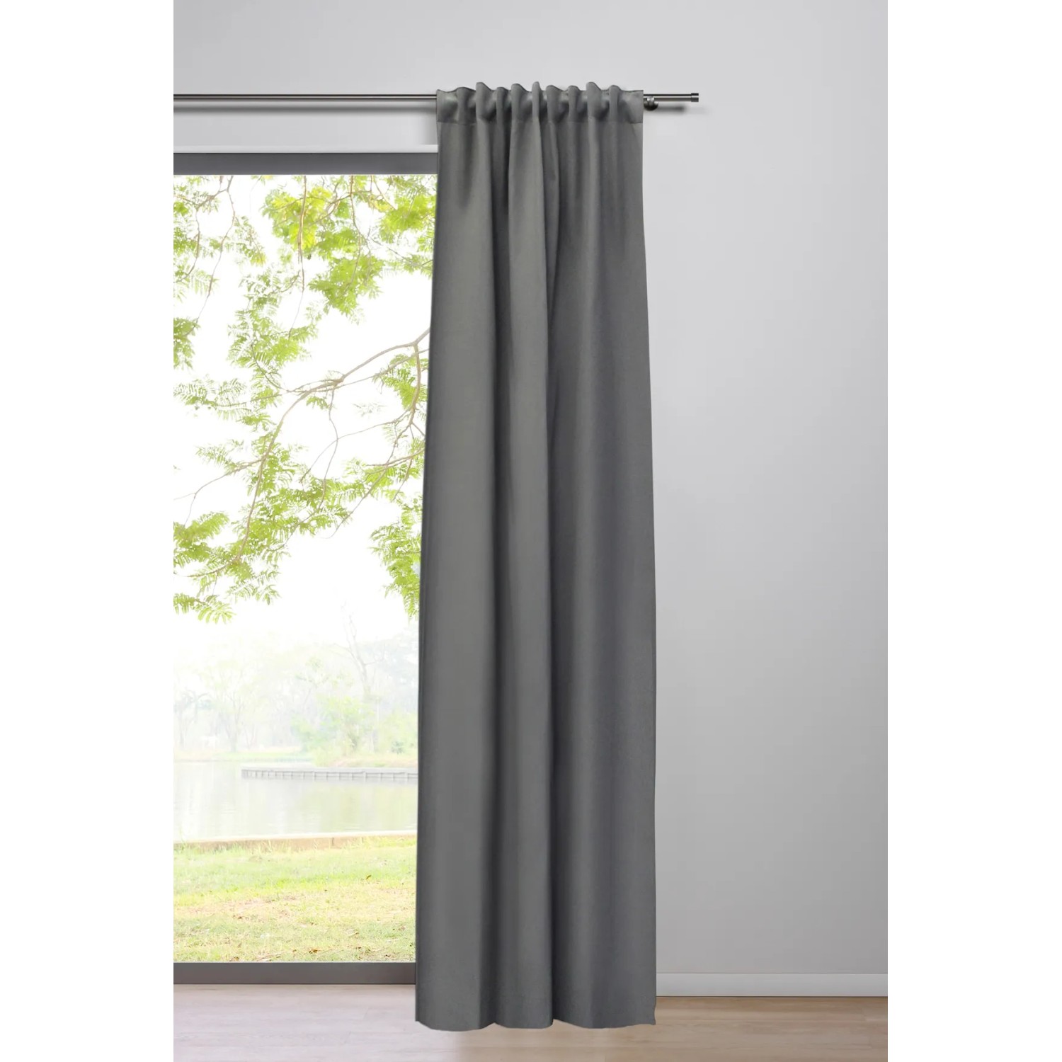 Mydeco Schlaufenschal Dim Verdunklung Grau 135 cm x 245 cm