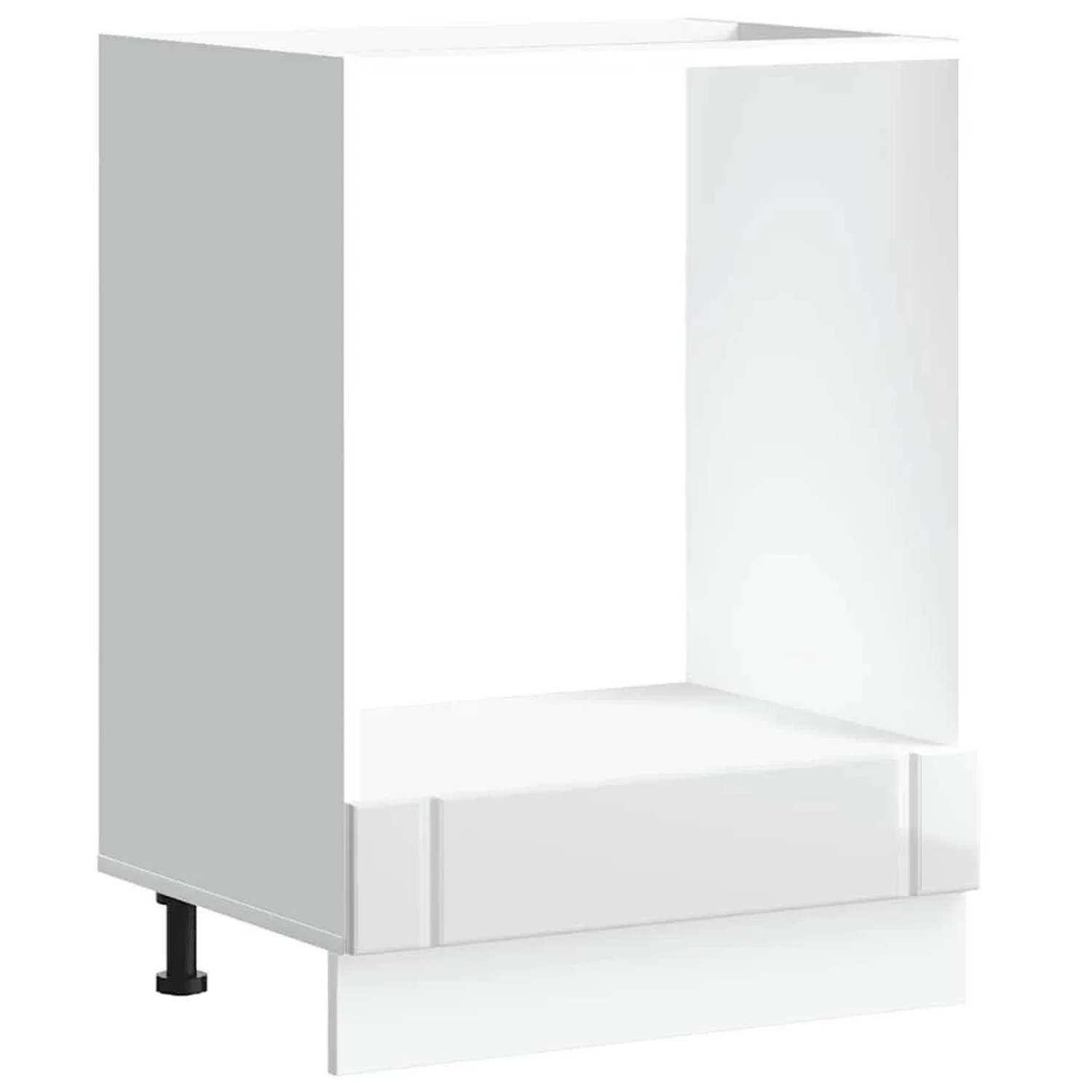 vidaXL Herdumbauschrank Lucca Hochglanz-Weiß Holzwerkstoff 853759 günstig online kaufen