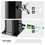 Tectake Solardusche Ofanto, Detailansicht Armaturen und Wasseranschluss.
