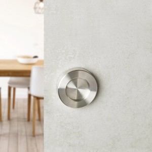 SOTECH 1 Paar Schiebetürgriff ENISA Ø50 mm Edelstahl Gebürstet für Holztüren