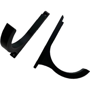 Schwarzes Denpanels Weinregal 3D für Akustikpaneele, Zubehör zur Weinlagerung.