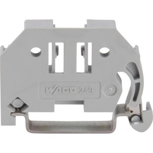 Wago Endklammer, 6mm breit, für TS 35 Tragschiene.