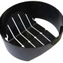 Haemmerlin Bauschuttbremser aus schwarzem Kunststoff für Schuttrutschen, zur Staub- und Lärmreduzierung.