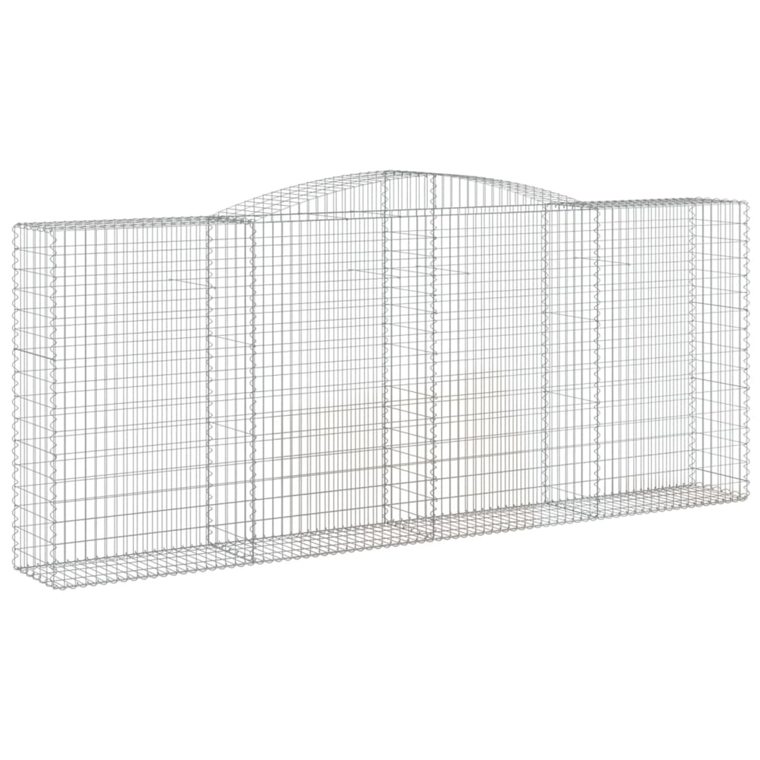 vidaXL Gabionen mit Hochbogen 5 Stk 400x50x160/180cm Eisen 1635403 günstig online kaufen