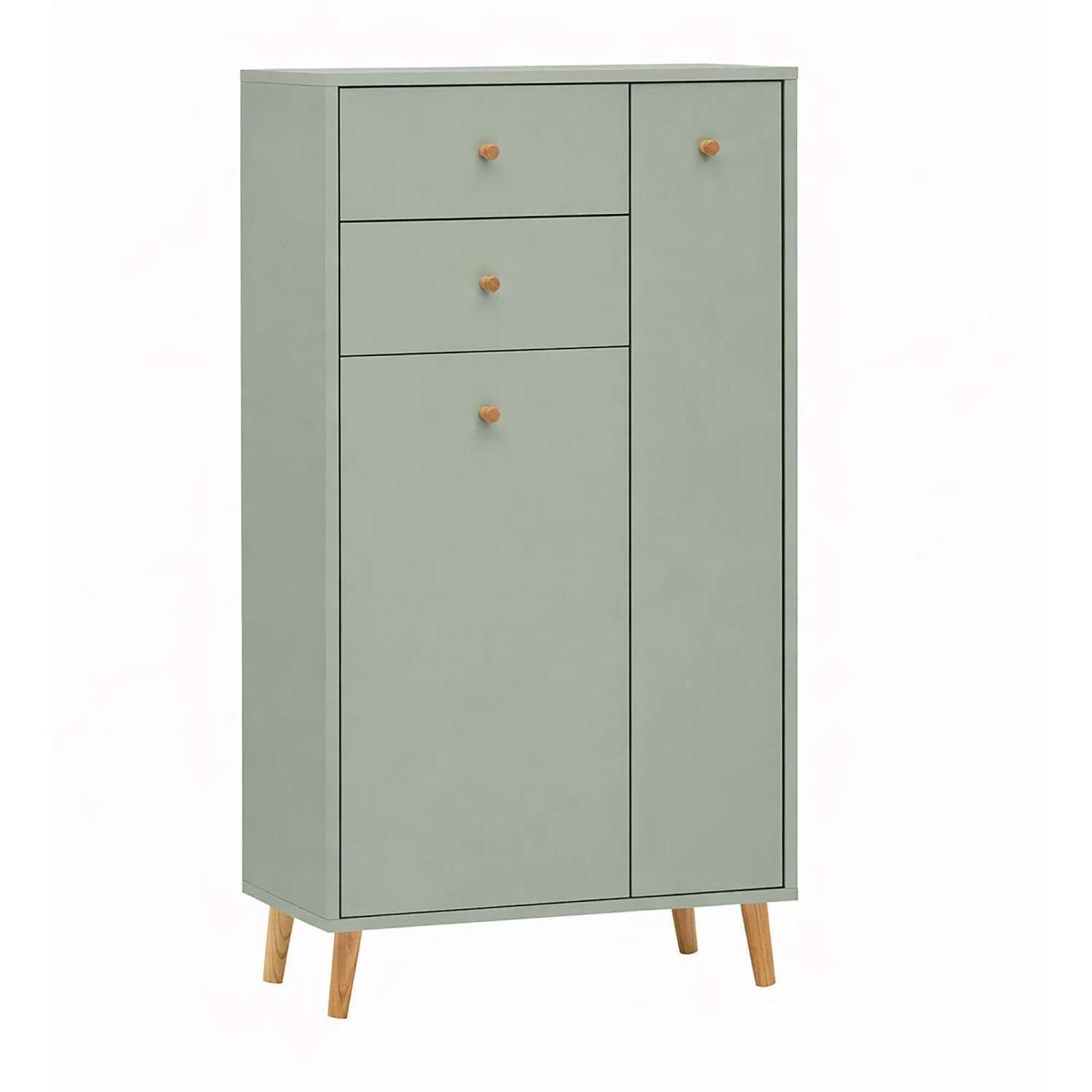 Schildmeyer Highboard Bjarne 113,4 cm x 60,2 cm x 33 cm Pistazie