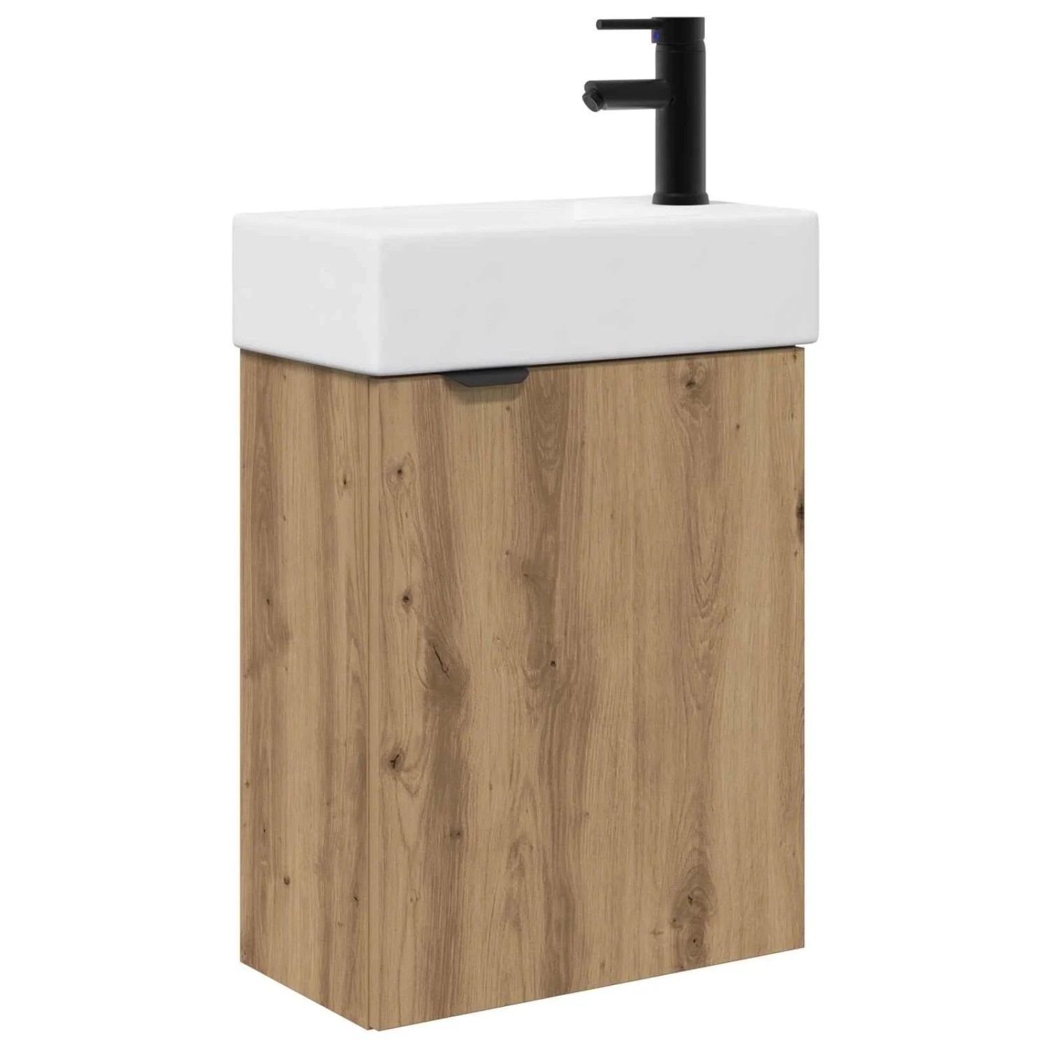 vidaXL Badezimmer Waschtischunterschrank mit Wasserhahn Artisan-Eiche 889440