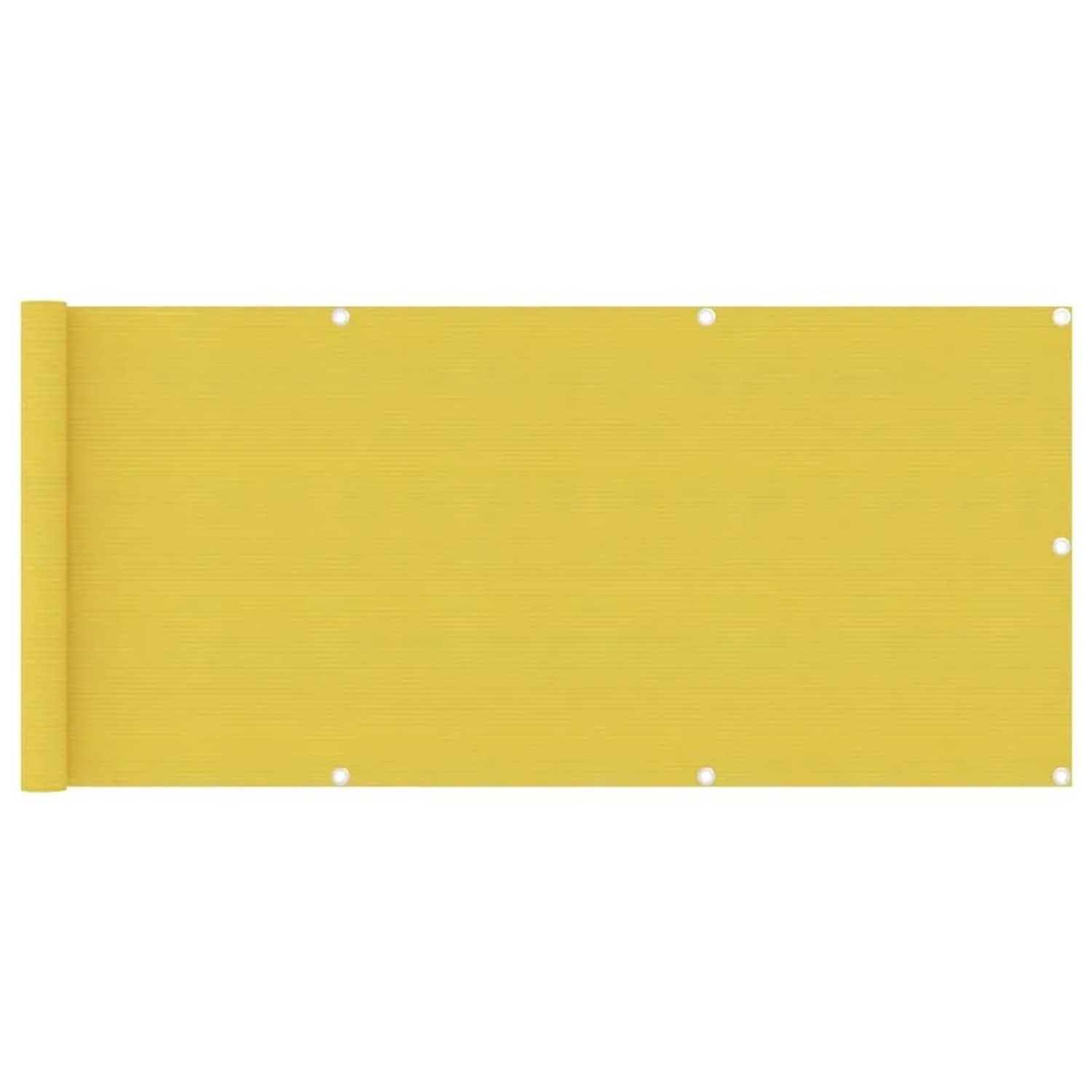 vidaXL Balkon-Sichtschutz Gelb 75x400 cm HDPE 310993