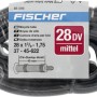 Fischer Fahrradschlauch 28 Zoll mit Dunlopventil, geeignet für diverse Reifengrößen.