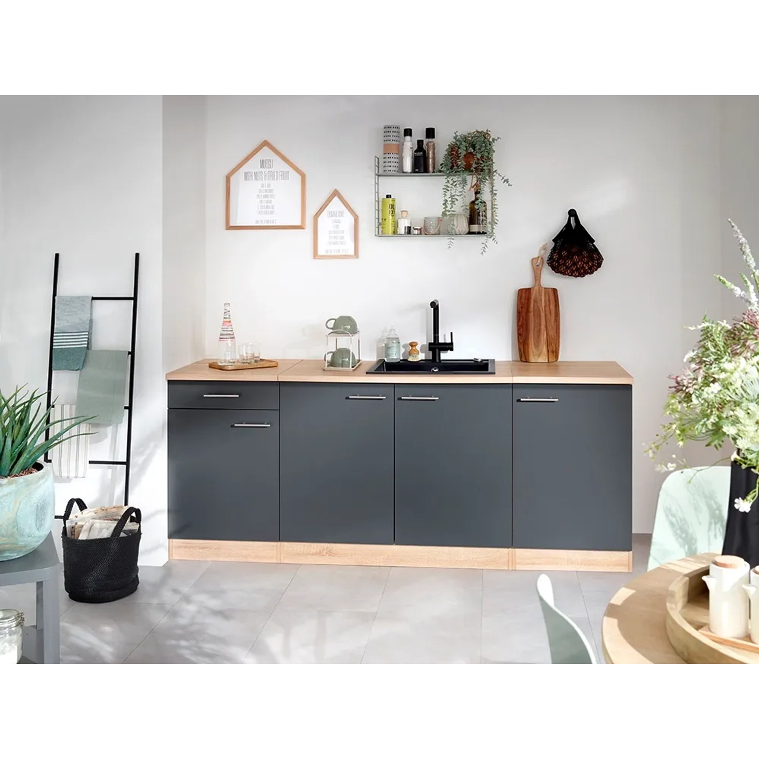 Respekta Küchenunterschrank Merle 50 cm Grau kaufen bei OBI