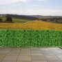 PROREGAL Balkonsichtschutz 100x300x1cm Zaun Blatt Hell_5