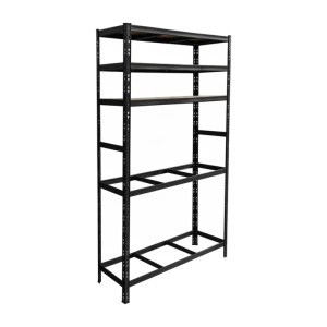 Relaxdays Reifenregal Stahl Schwarz Höhenverstellbar für 12 Reifen mit 3 MDF-Ablagen 210 cm x 120 cm x 40 cm