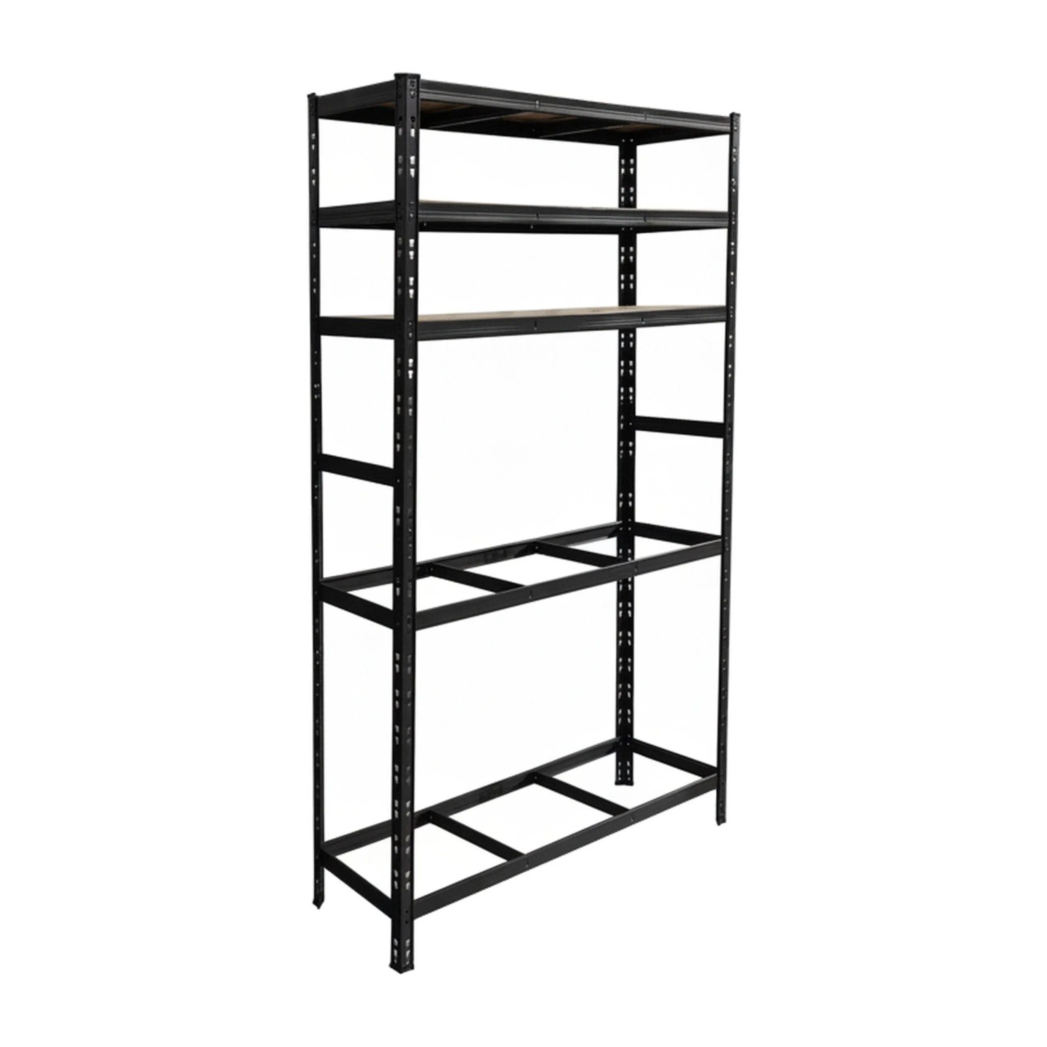 Relaxdays Reifenregal Stahl Schwarz Höhenverstellbar für 12 Reifen mit 3 MDF-Ablagen 210 cm x 120 cm x 40 cm