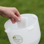 Silvertex Anti-Keim-Matte für Hühner, quadratisch, wird in einen Behälter eingesetzt.