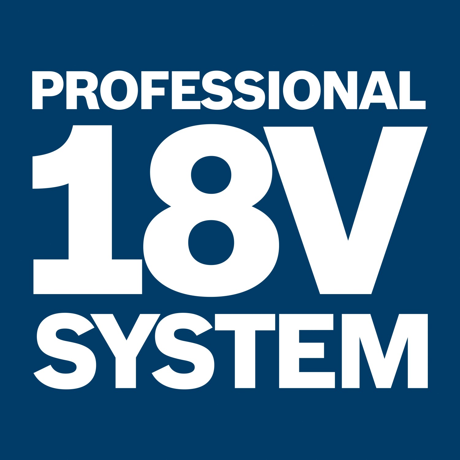 Bosch Professional 18V System Logo für Akku-Exzenterschleifer und mehr.